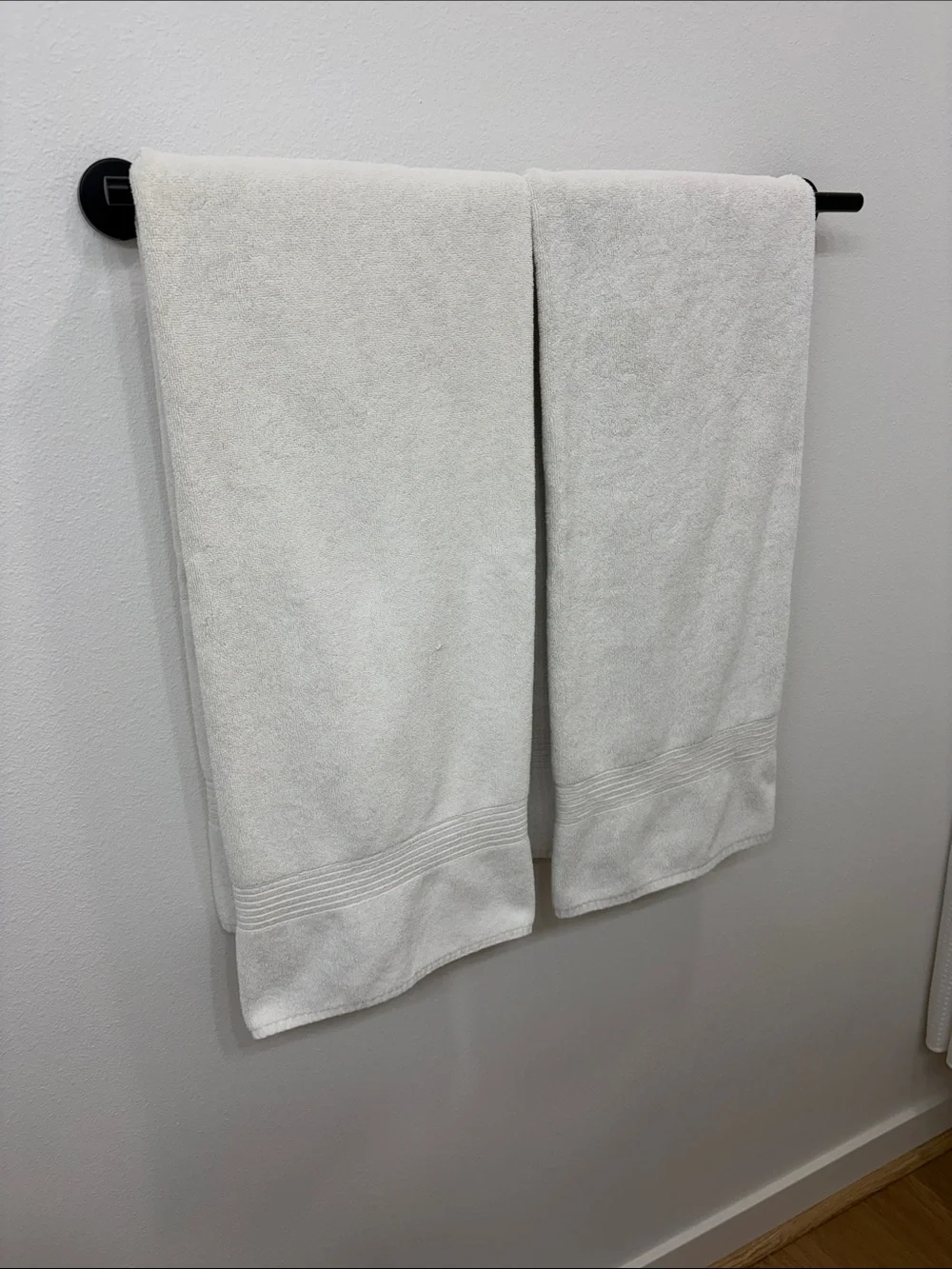 Restoration Hardware Soft White Bath Towels - Set of 2